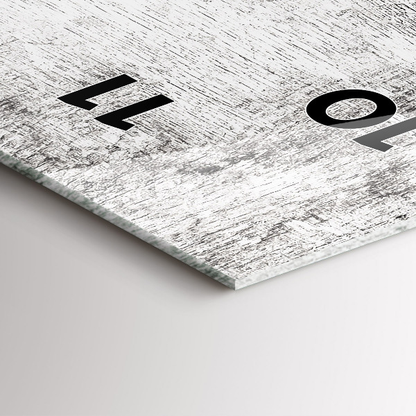 Reloj de cristal vertical Plantas decorativas - espejomat.es