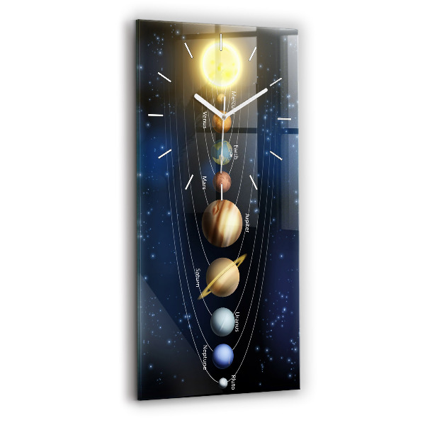 Reloj vertical Sistema solar - espejomat.es