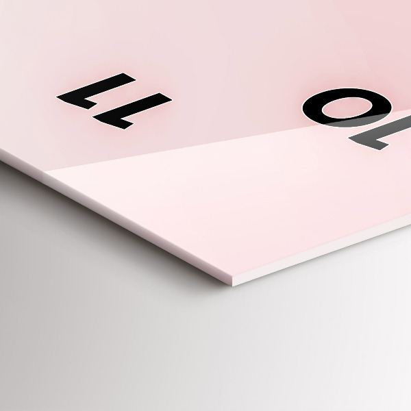 Reloj vertical Love yourself lettering - espejomat.es