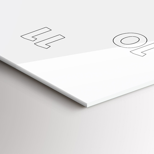 Reloj de vidrio vertical Inscripción Be yourself - espejomat.es