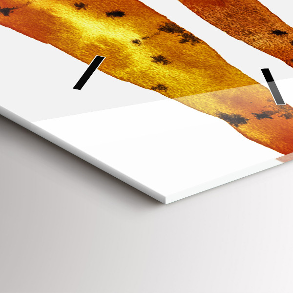 Reloj de cristal vertical Ilustración de zanahorias - espejomat.es