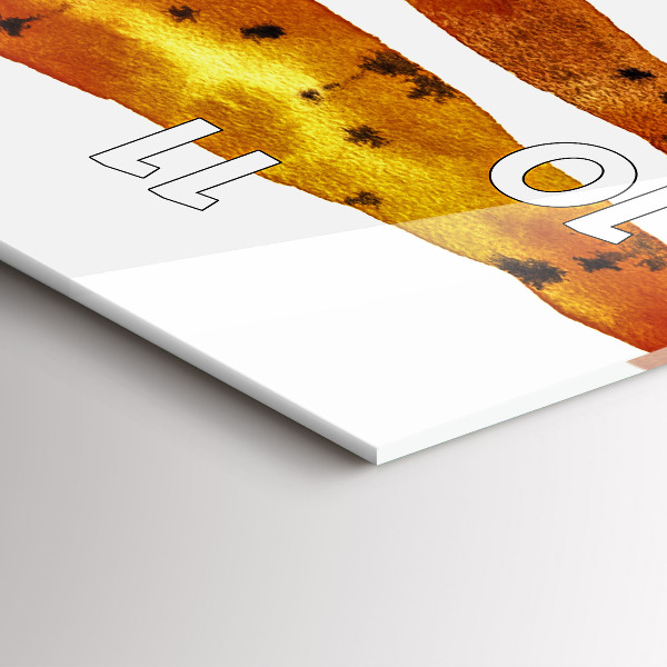 Reloj de cristal vertical Ilustración de zanahorias - espejomat.es