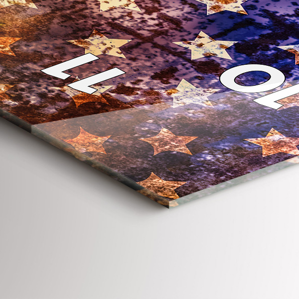 Reloj vertical Bandera de EE.UU. en estilo vintage - espejomat.es