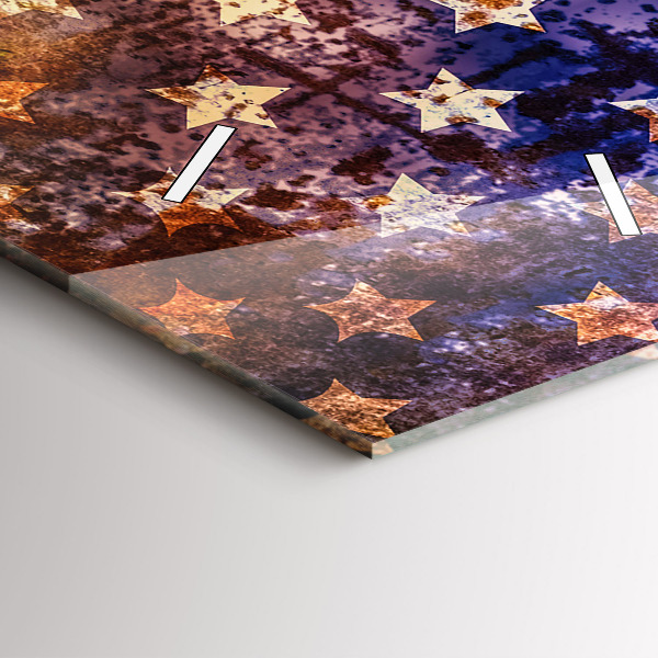 Reloj vertical Bandera de EE.UU. en estilo vintage - espejomat.es