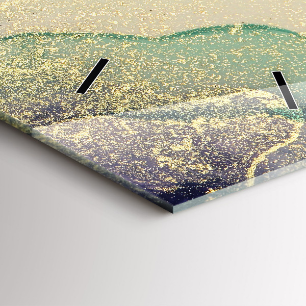 Reloj de cristal vertical Abstracción de color - espejomat.es