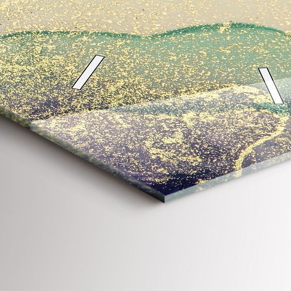 Reloj de cristal vertical Abstracción de color - espejomat.es