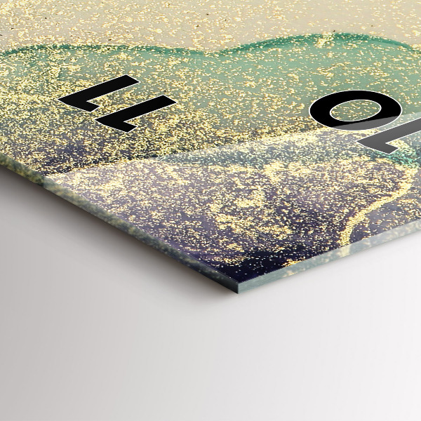 Reloj de cristal vertical Abstracción de color - espejomat.es