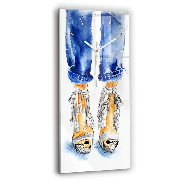 Reloj de cristal vertical Alfileres de mujer - espejomat.es