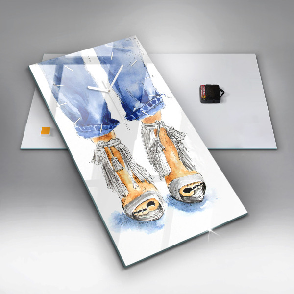 Reloj de cristal vertical Alfileres de mujer - espejomat.es