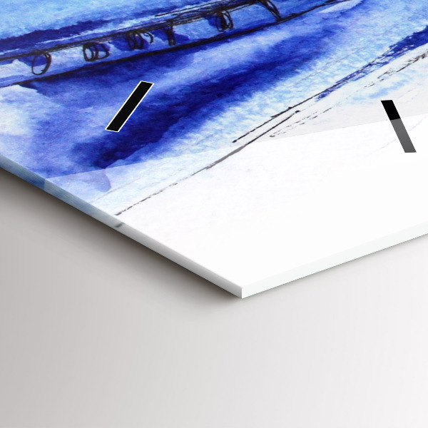 Reloj de vidrio vertical Alfileres de mujer - espejomat.es