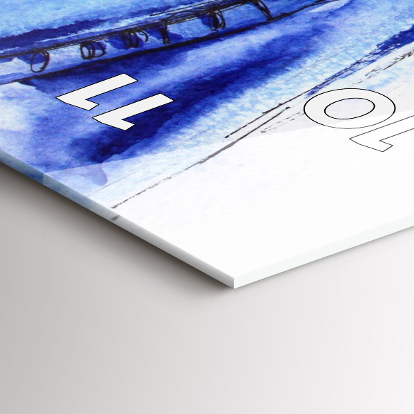 Reloj de vidrio vertical Alfileres de mujer - espejomat.es