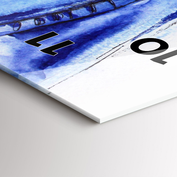 Reloj de vidrio vertical Alfileres de mujer - espejomat.es