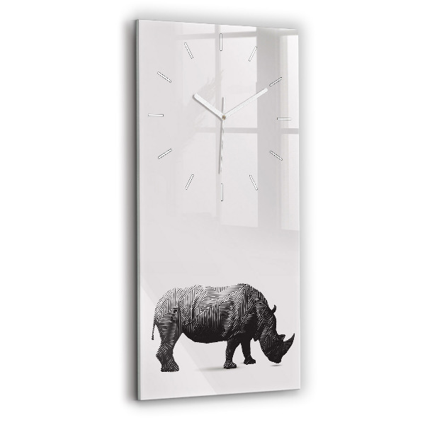 Reloj vertical Rinoceronte lineal - espejomat.es