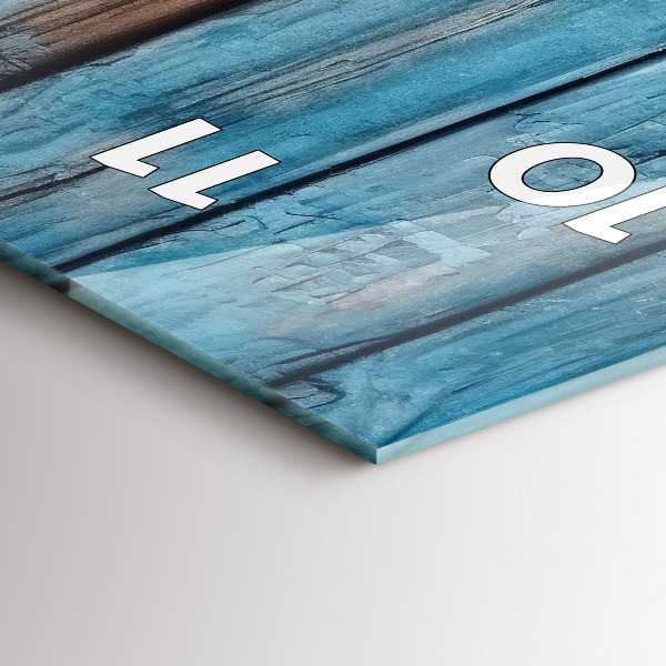 Reloj vertical Tablas azules - espejomat.es