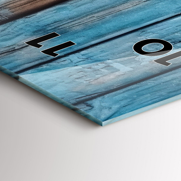 Reloj vertical Tablas azules - espejomat.es