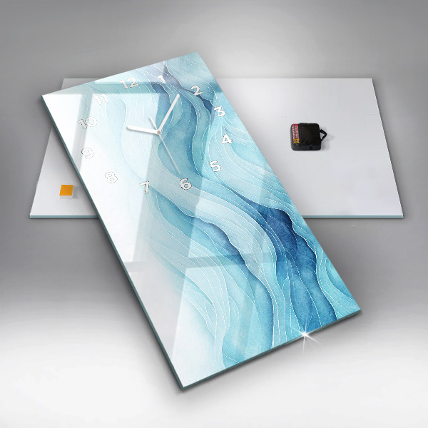 Reloj vertical Nubes azules - espejomat.es