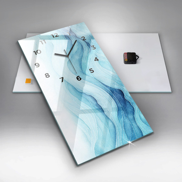 Reloj vertical Nubes azules - espejomat.es