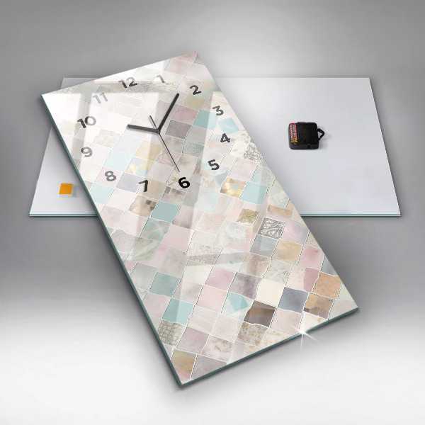 Reloj vertical Azulejos de colores - espejomat.es