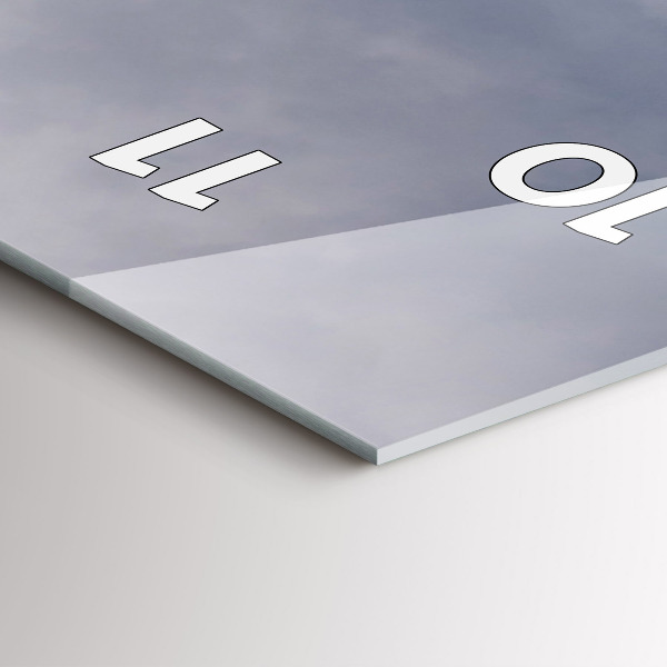 Reloj de cristal vertical Montañas rocosas - espejomat.es