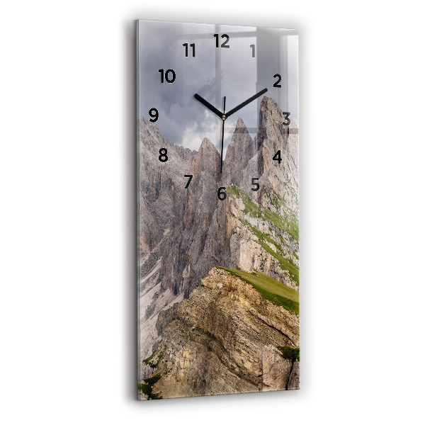 Reloj de cristal vertical Montañas rocosas - espejomat.es