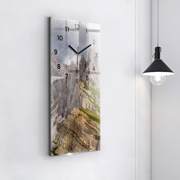 Reloj de cristal vertical Montañas rocosas - espejomat.es