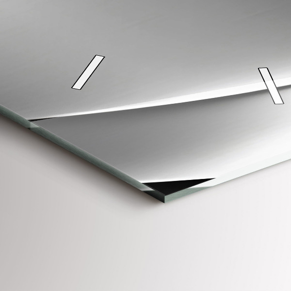 Reloj de cristal vertical Abstracción plateada - espejomat.es