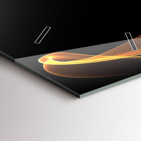 Reloj vertical Líneas naranjas - espejomat.es