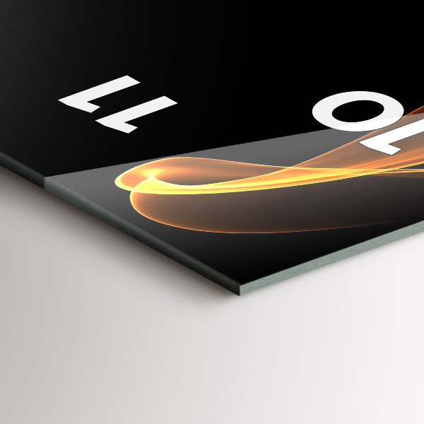 Reloj vertical Líneas naranjas - espejomat.es