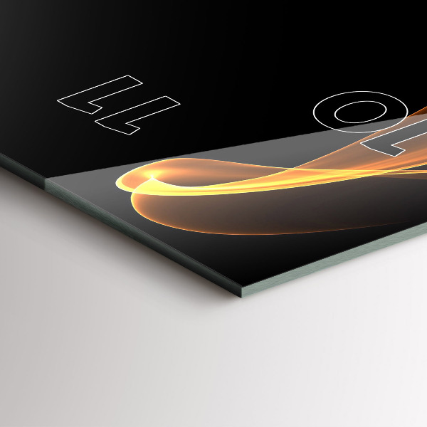 Reloj vertical Líneas naranjas - espejomat.es