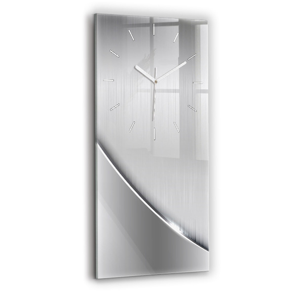 Reloj vertical Patrón plateado - espejomat.es