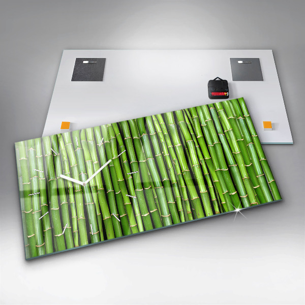 Reloj horizontal Bambú asiático