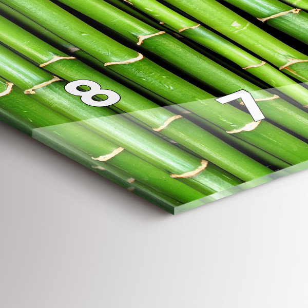 Reloj horizontal Bambú asiático