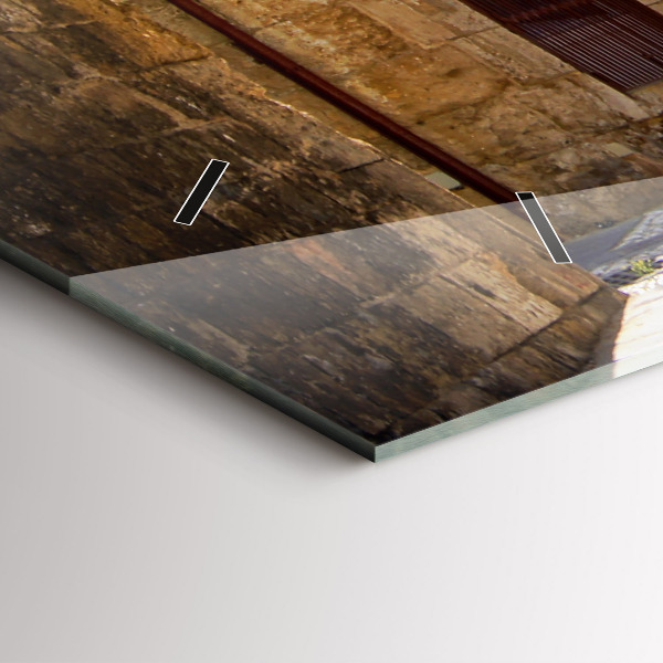 Reloj horizontal Pintoresca calle de Rodas