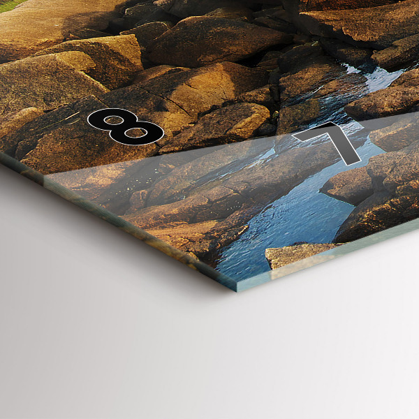 Reloj de cristal horizontal Faro de Annisquam