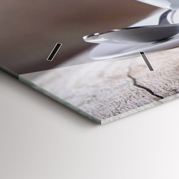 Reloj de cristal horizontal Taza de café