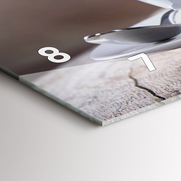 Reloj de cristal horizontal Taza de café