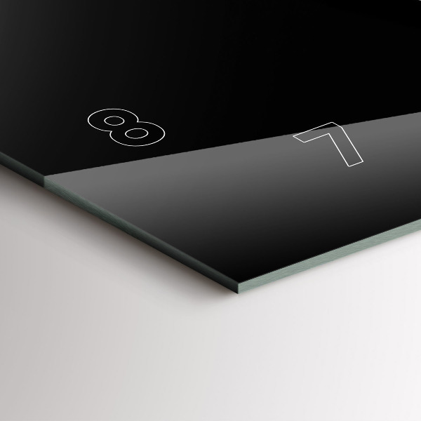 Reloj de cristal horizontal Taza de café