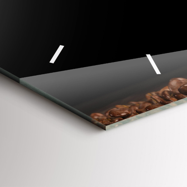 Reloj de cristal horizontal Taza de café caliente