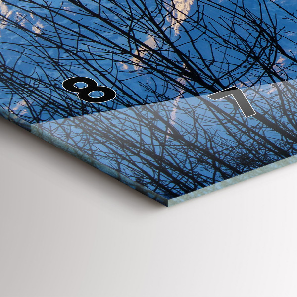 Reloj de cristal horizontal Vista de montaña