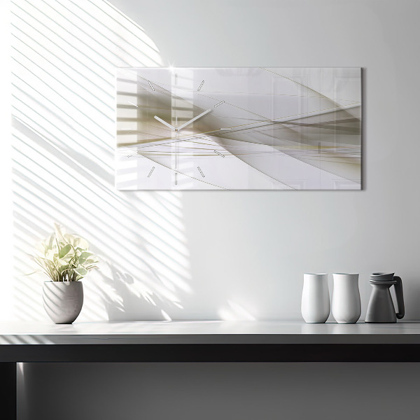 Reloj de cristal horizontal Abstracción luminosa