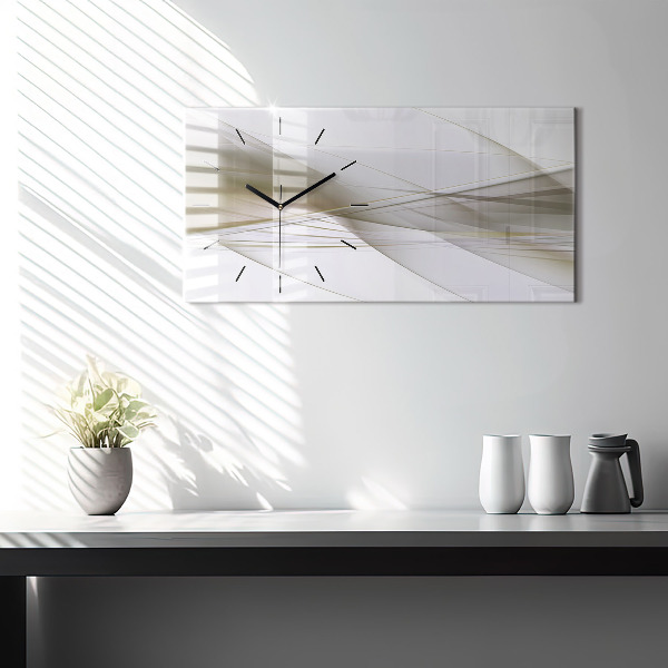 Reloj de cristal horizontal Abstracción luminosa