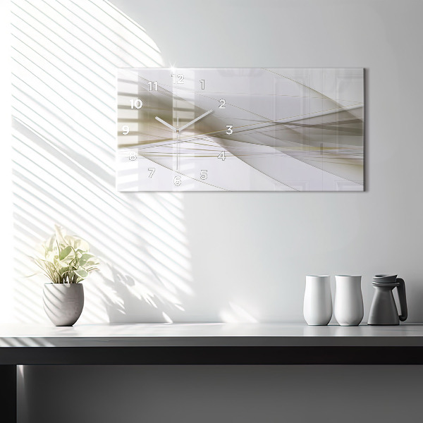 Reloj de cristal horizontal Abstracción luminosa