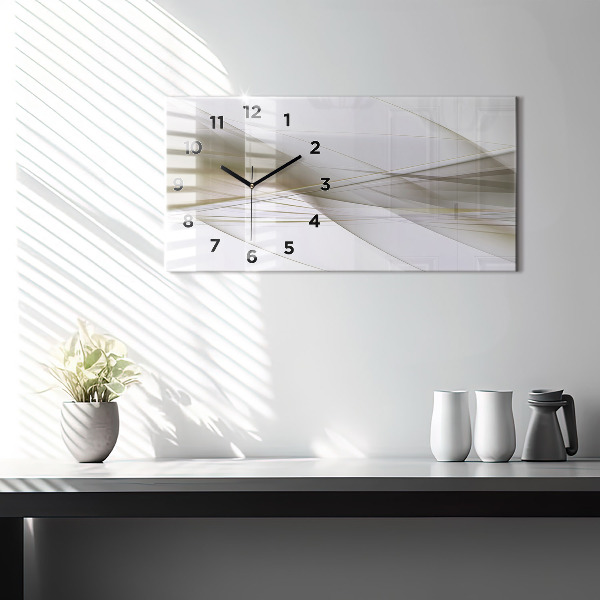 Reloj de cristal horizontal Abstracción luminosa
