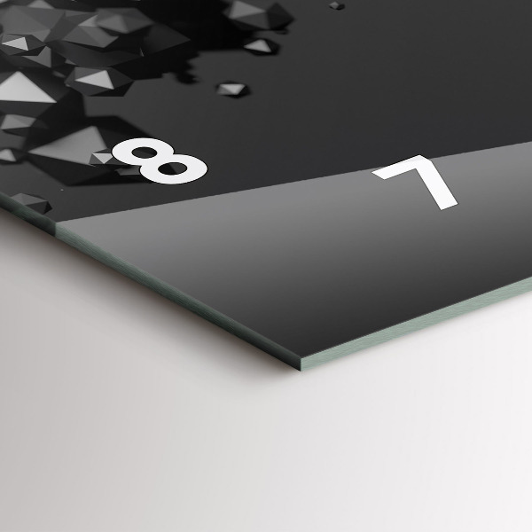 Reloj horizontal Abstracción negra