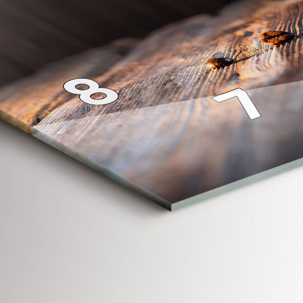 Reloj de cristal horizontal Taza de café