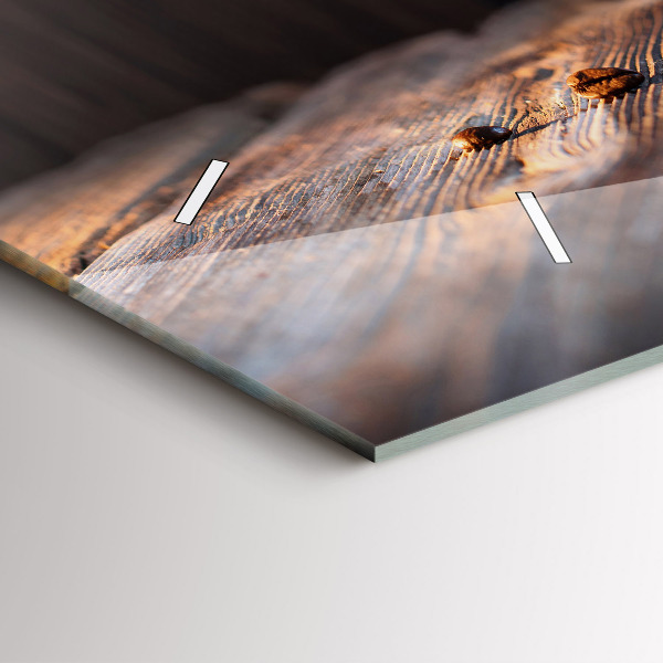 Reloj de cristal horizontal Taza de café