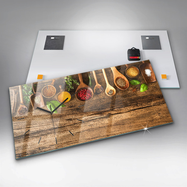 Reloj horizontal Cucharas de especias