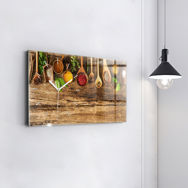 Reloj horizontal Cucharas de especias