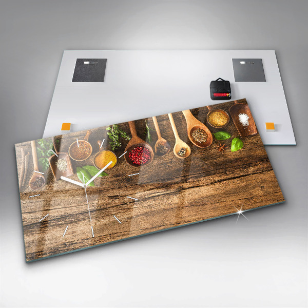 Reloj horizontal Cucharas de especias