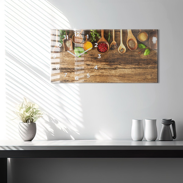 Reloj horizontal Cucharas de especias